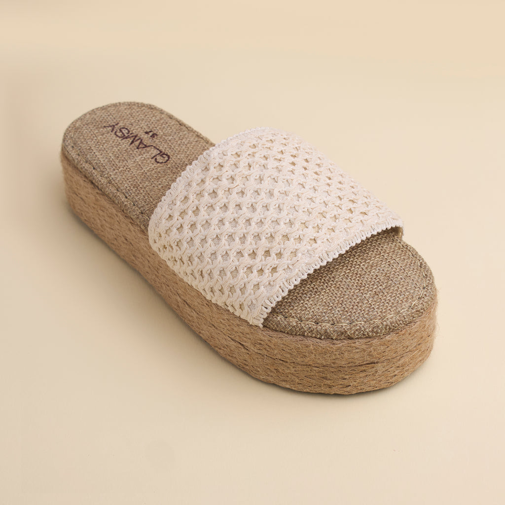 MAIA Slippers (Platform) — handcrafted women's slippers from Glamsy Egypt