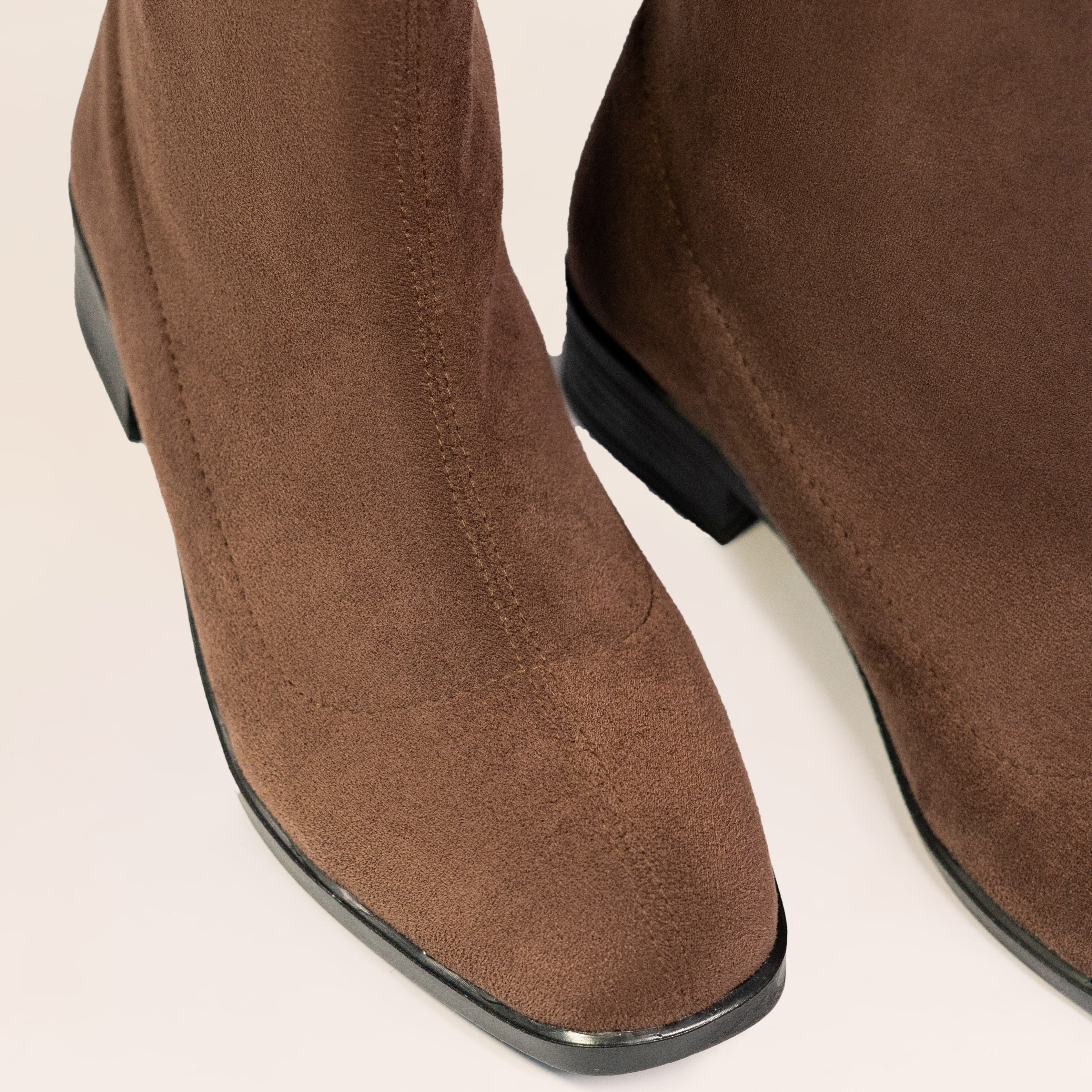 Flora Boots (Suede) — handcrafted women's boots from Glamsy Egypt