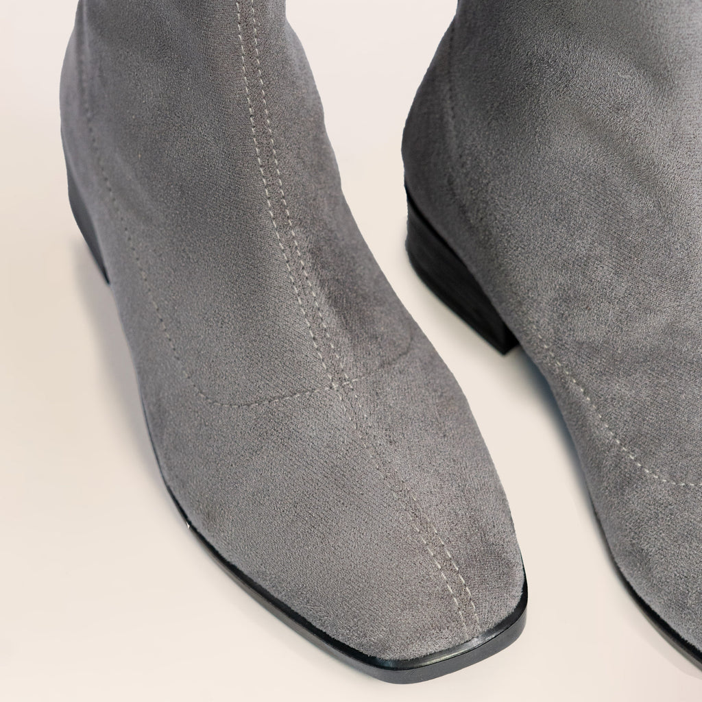 Flora Boots (Suede) — handcrafted women's boots from Glamsy Egypt