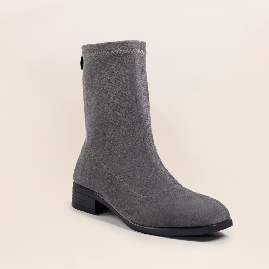 Flora Boots (Suede) — handcrafted women's boots from Glamsy Egypt