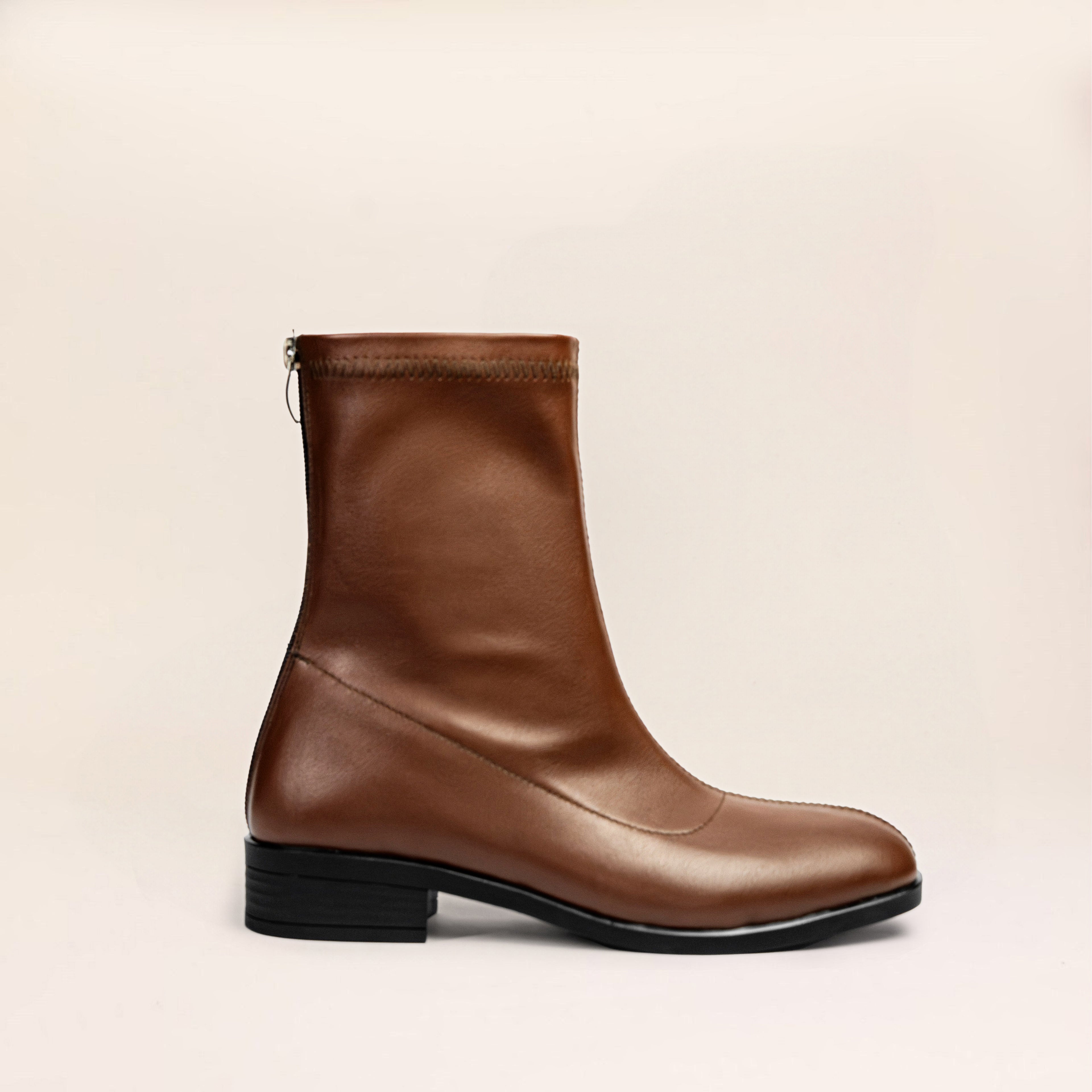 Flora Boots (Leather) — handcrafted women's boots from Glamsy Egypt