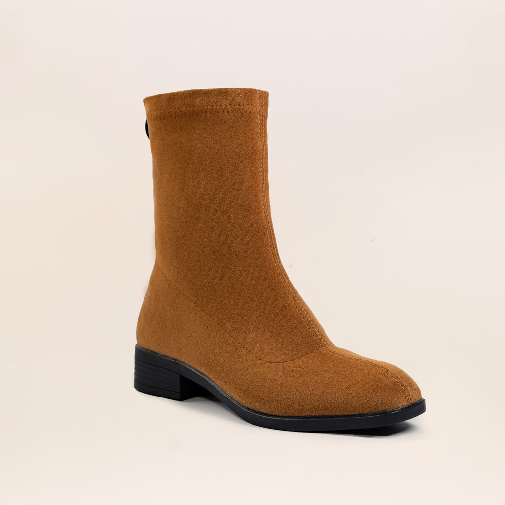 Flora Boots (Suede) — handcrafted women's boots from Glamsy Egypt