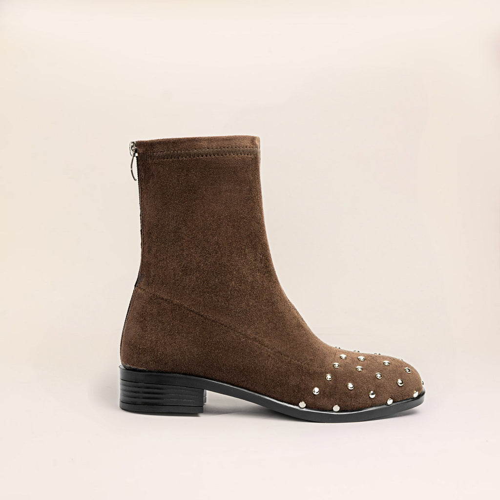 Flora Stud Boots — handcrafted women's boots from Glamsy Egypt