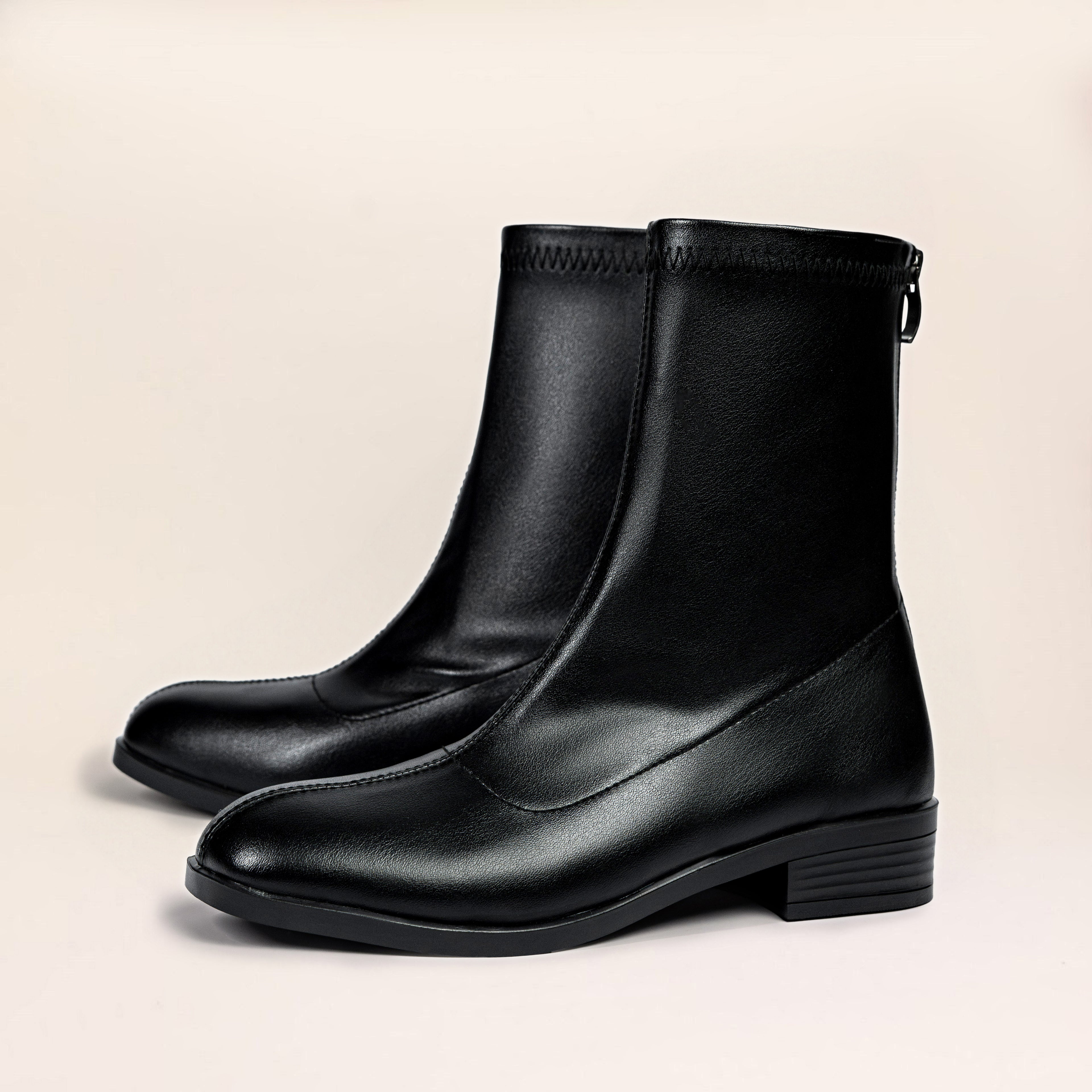 Flora Boots (Leather) — handcrafted women's boots from Glamsy Egypt