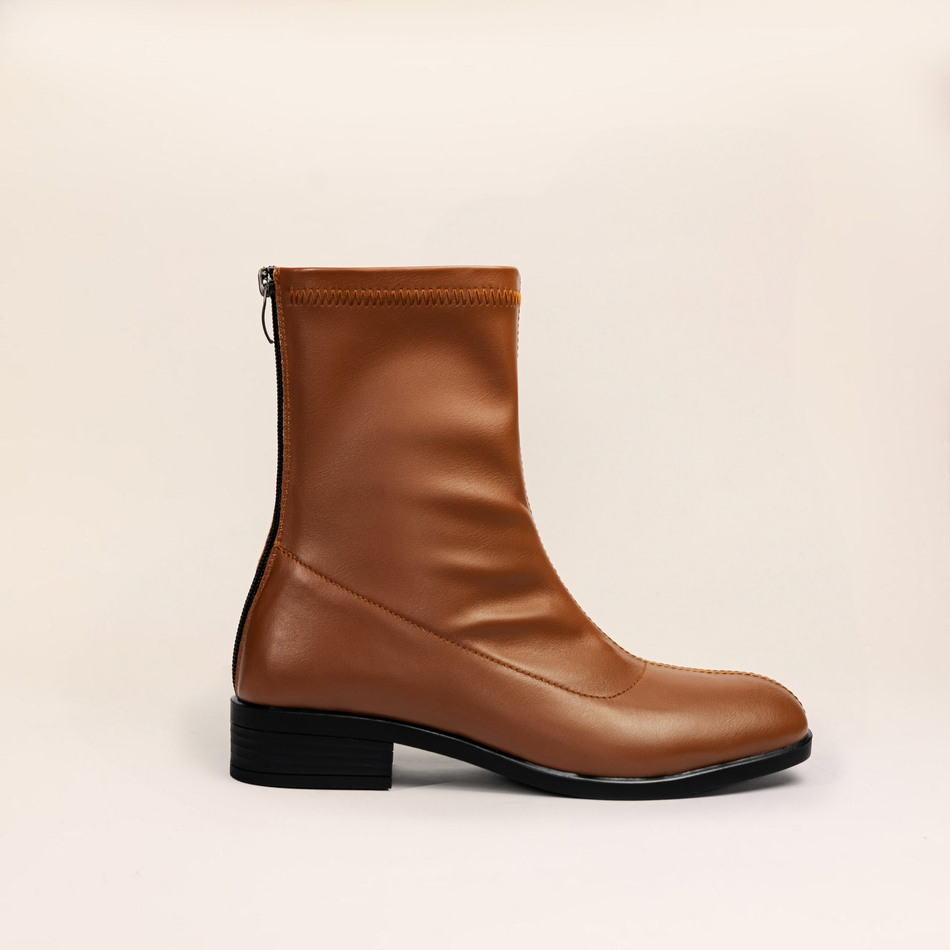 Flora Boots (Leather) — handcrafted women's boots from Glamsy Egypt