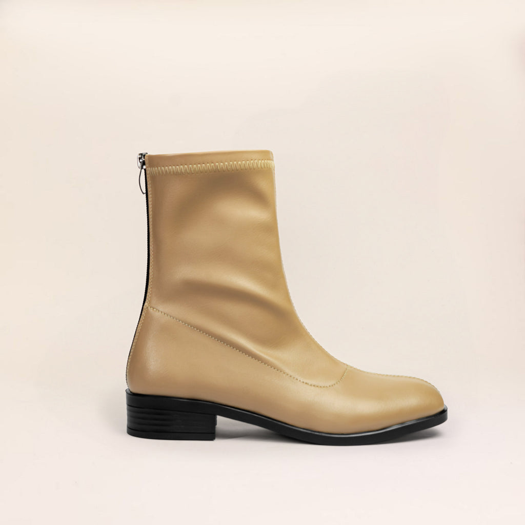 Flora Boots (Leather) — handcrafted women's boots from Glamsy Egypt