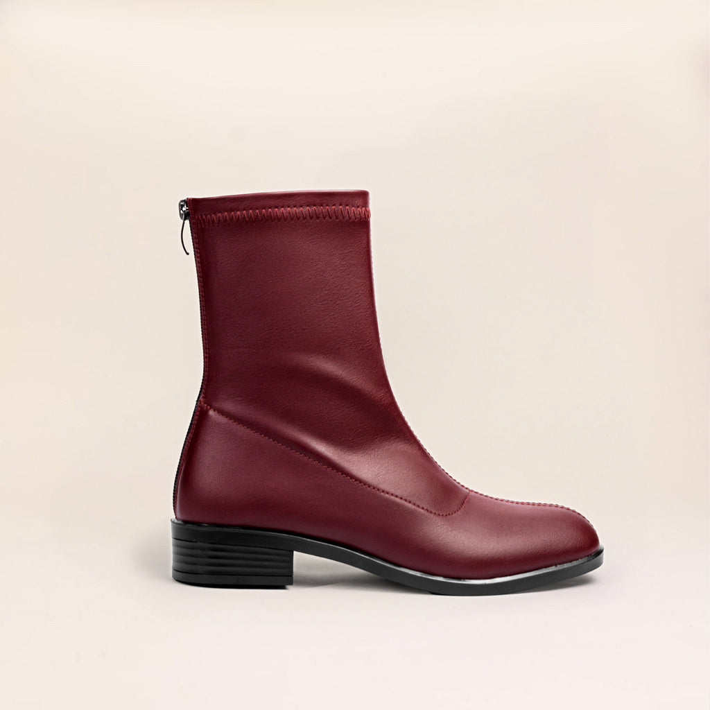 Flora Boots (Leather) — handcrafted women's boots from Glamsy Egypt