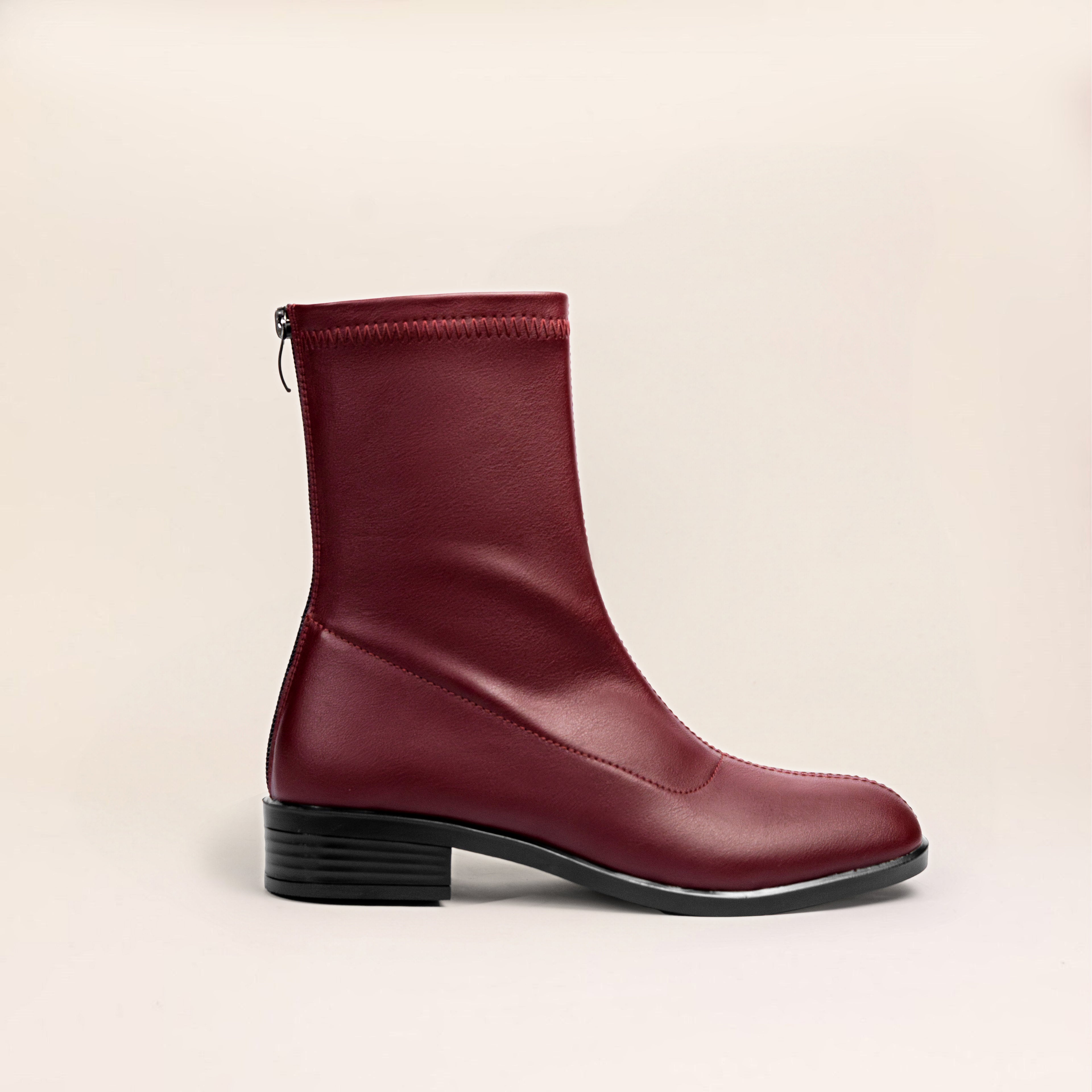 Flora Boots (Leather) — handcrafted women's boots from Glamsy Egypt
