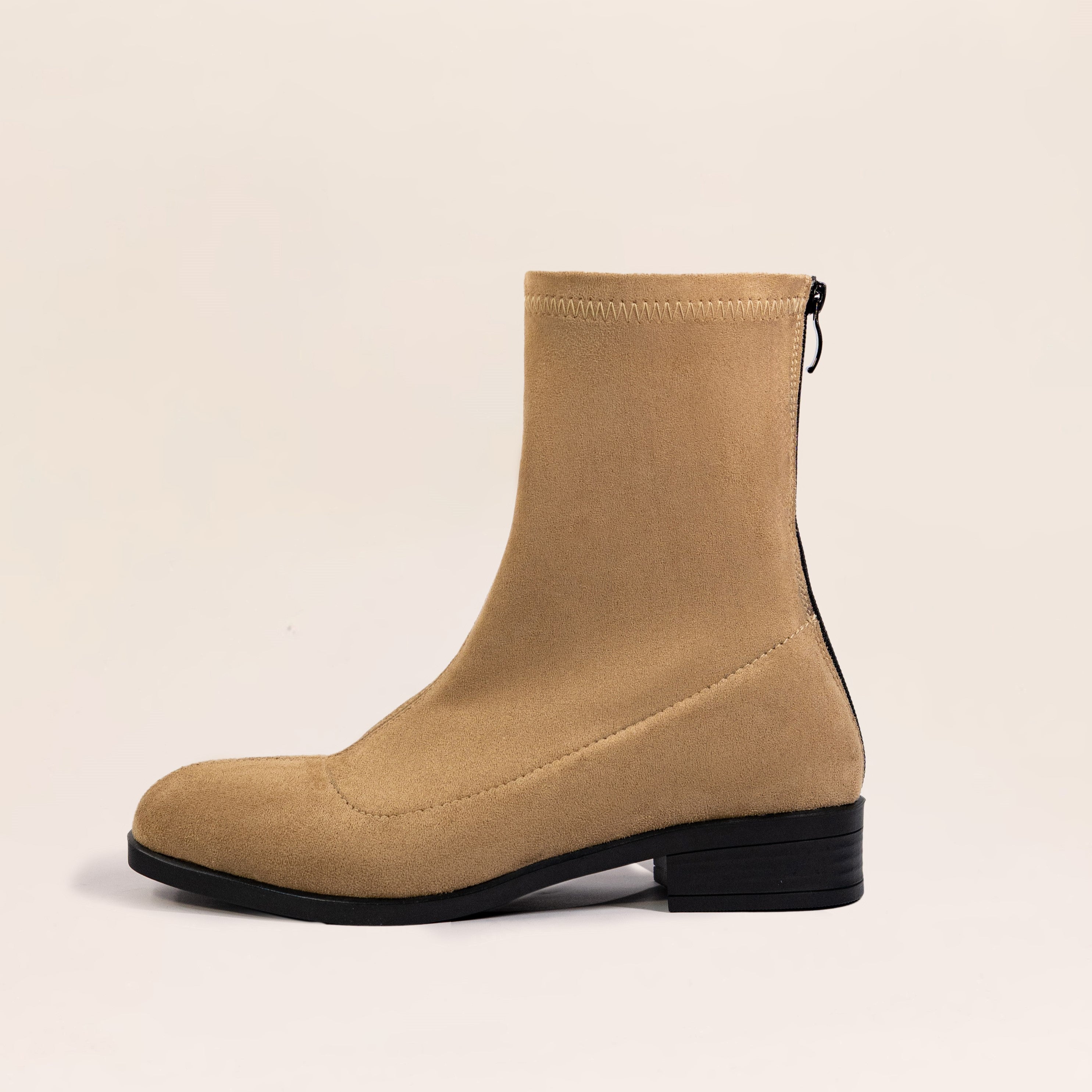 Flora Boots (Suede) — handcrafted women's boots from Glamsy Egypt