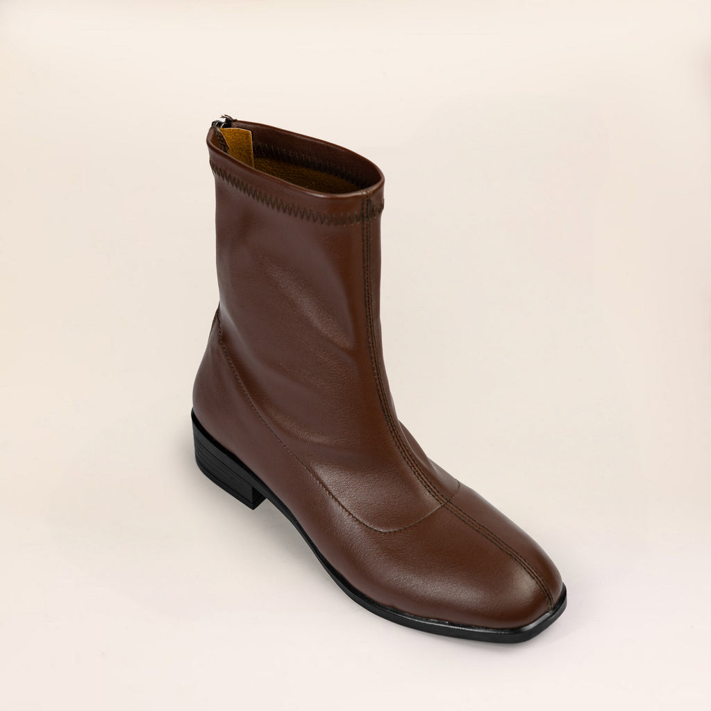 Flora Boots (Leather) — handcrafted women's boots from Glamsy Egypt