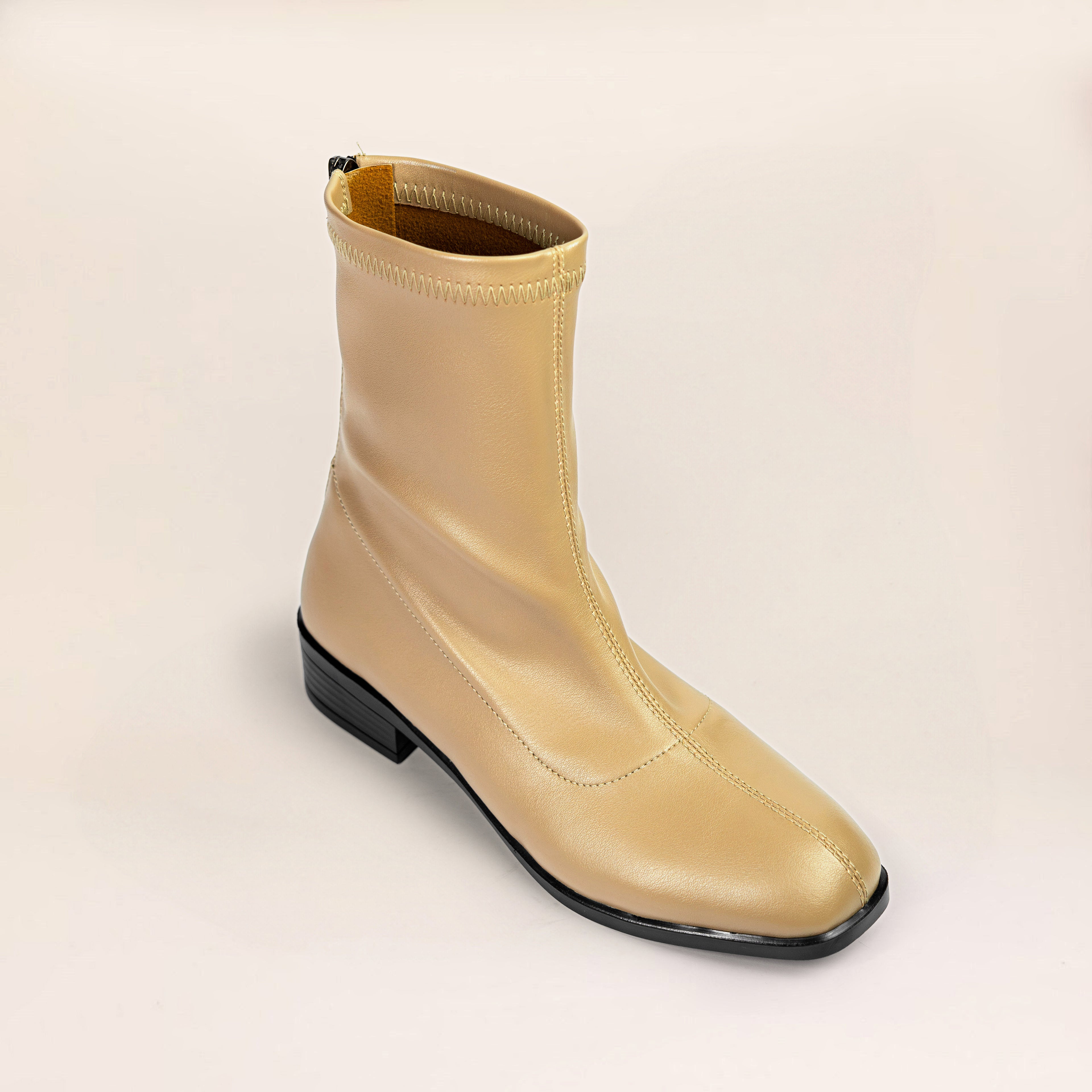 Flora Boots (Leather) — handcrafted women's boots from Glamsy Egypt