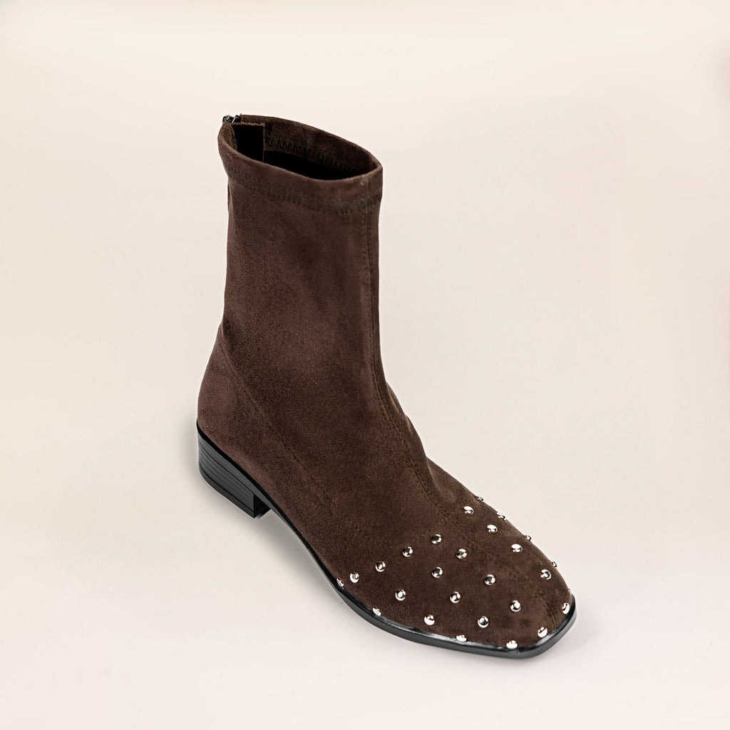 Flora Stud Boots — handcrafted women's boots from Glamsy Egypt