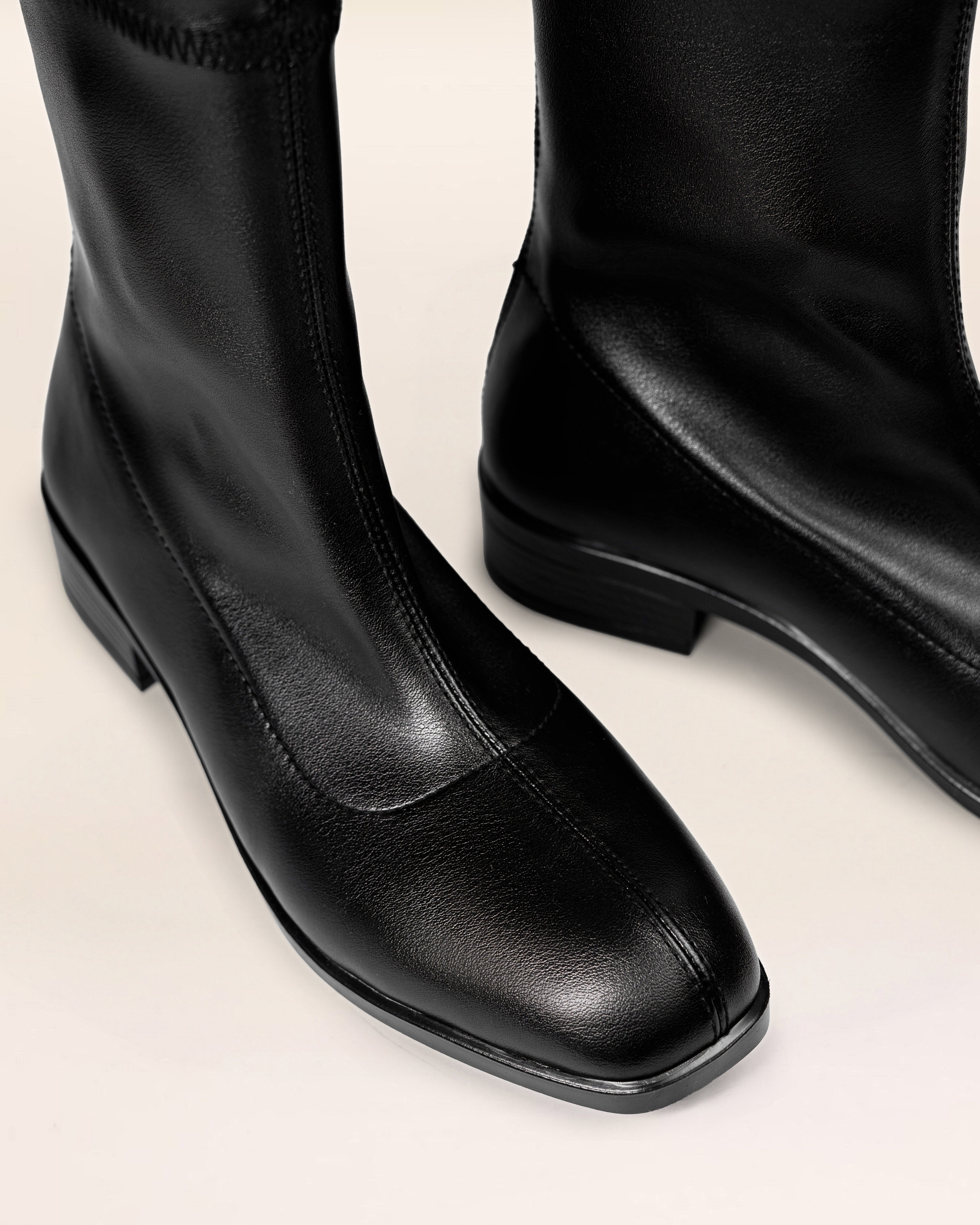 Flora Boots (Leather) — handcrafted women's boots from Glamsy Egypt