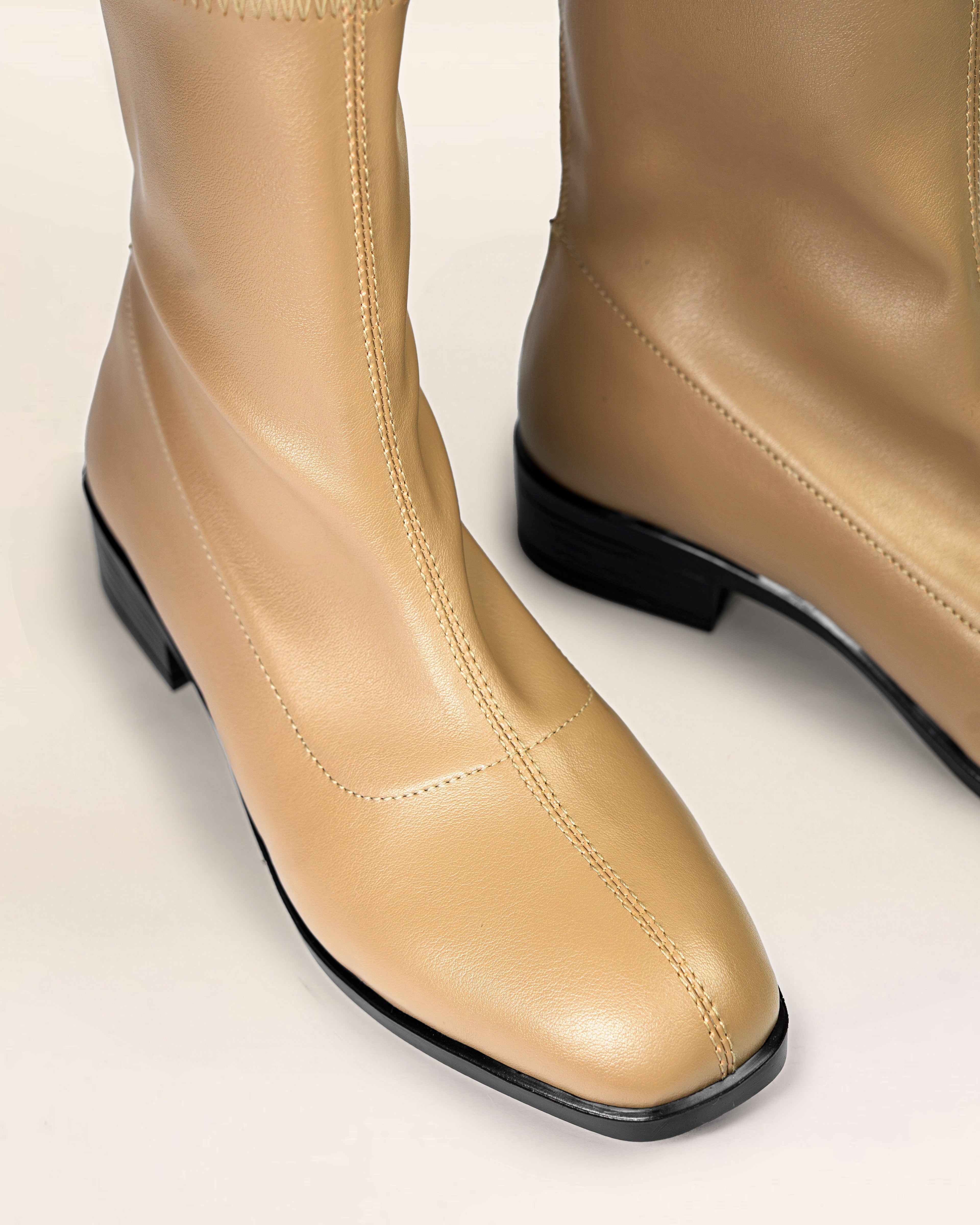 Flora Boots (Leather) — handcrafted women's boots from Glamsy Egypt