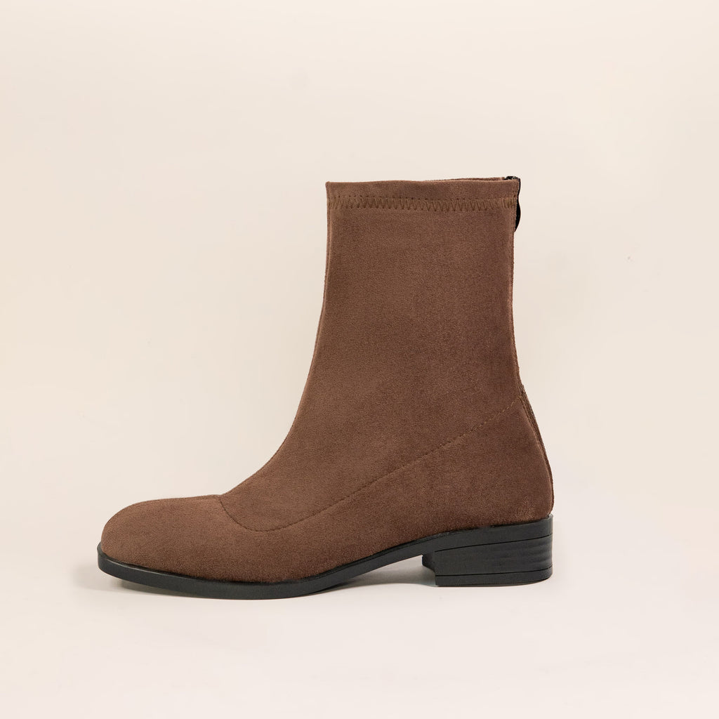 Flora Boots (Suede) — handcrafted women's boots from Glamsy Egypt