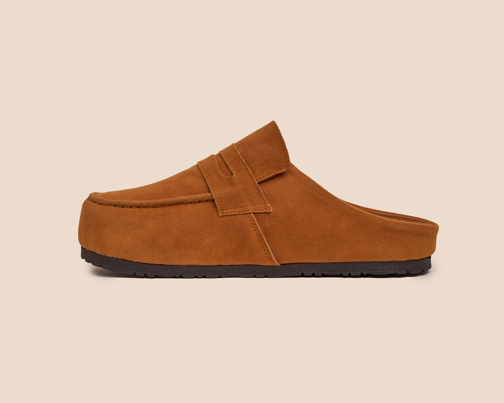 Veloura Clogs (Suede) — handcrafted women's clogs from Glamsy Egypt