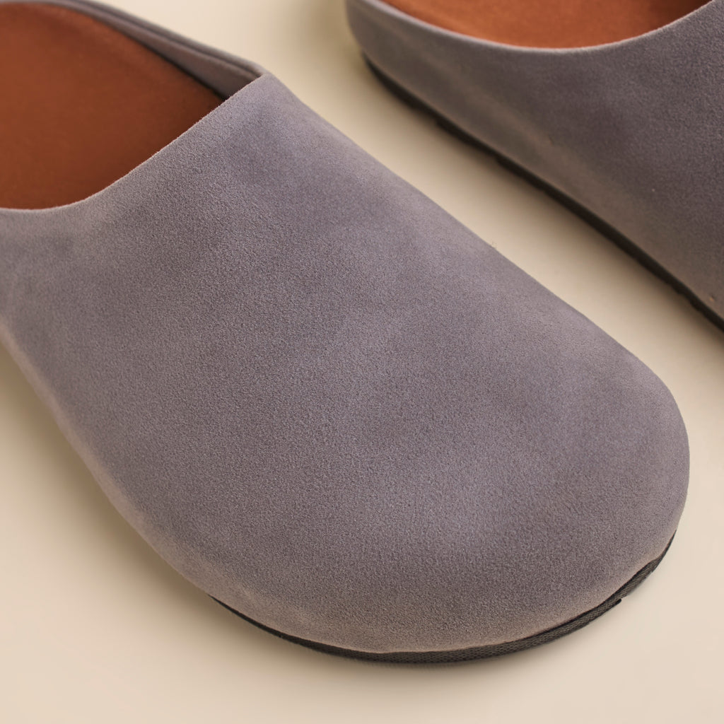 Minimal Clogs (Suede) — handcrafted women's clogs from Glamsy Egypt