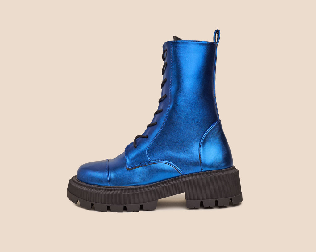 Nova Boots (Metallic) — handcrafted women's boots from Glamsy Egypt