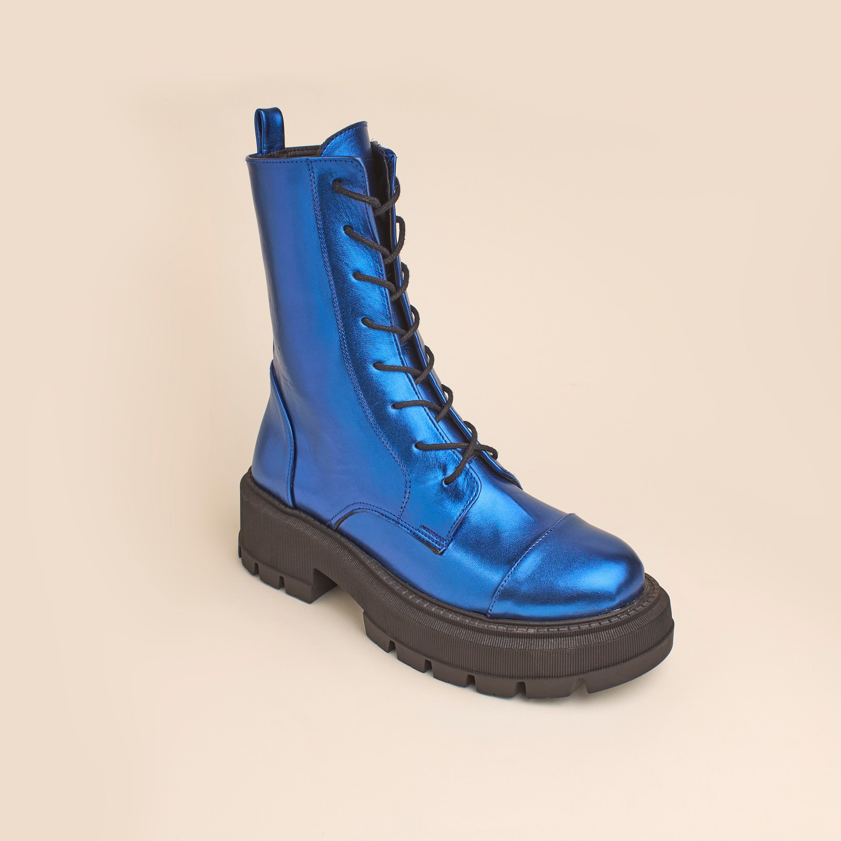 Nova Boots (Metallic) — handcrafted women's boots from Glamsy Egypt
