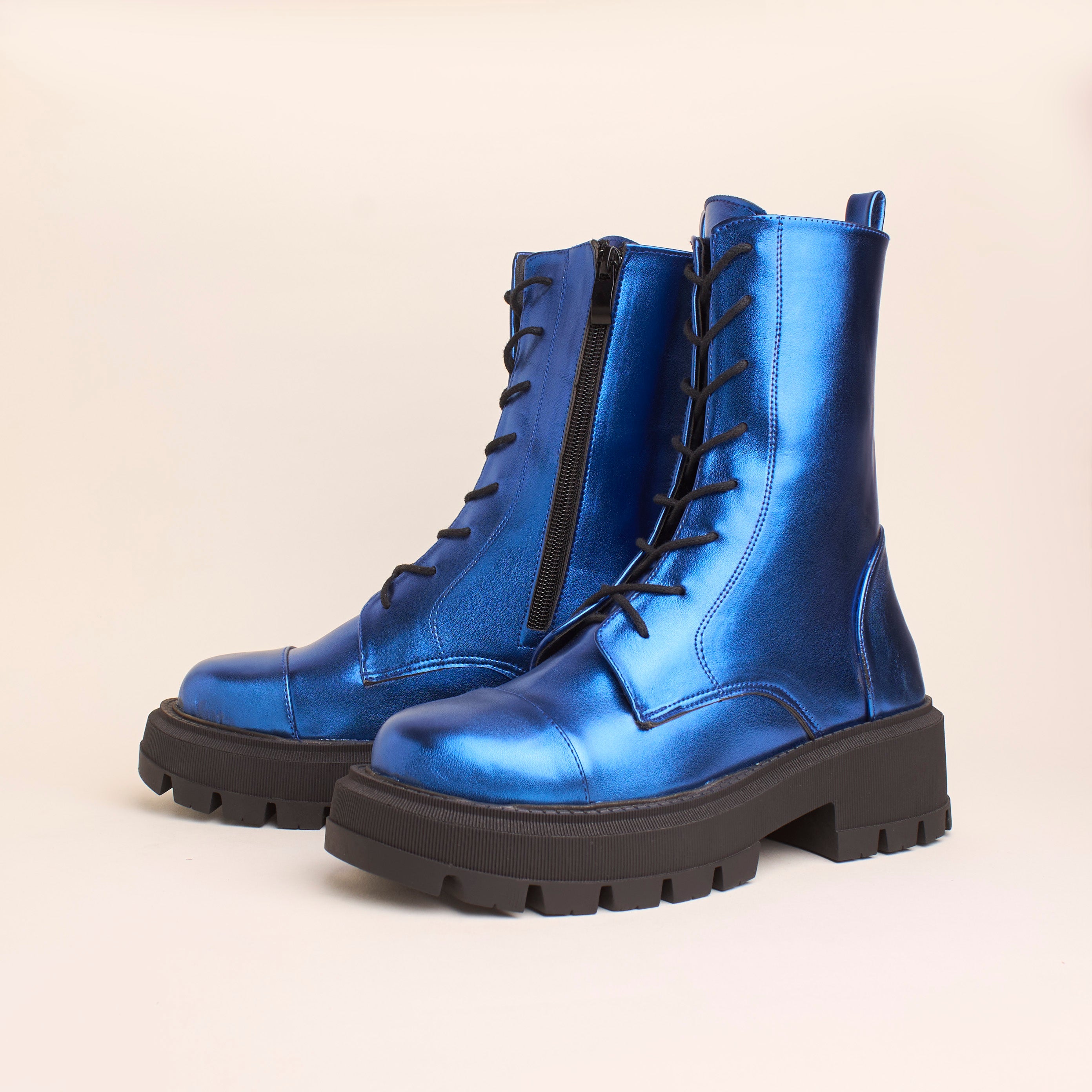 Nova Boots (Metallic) — handcrafted women's boots from Glamsy Egypt