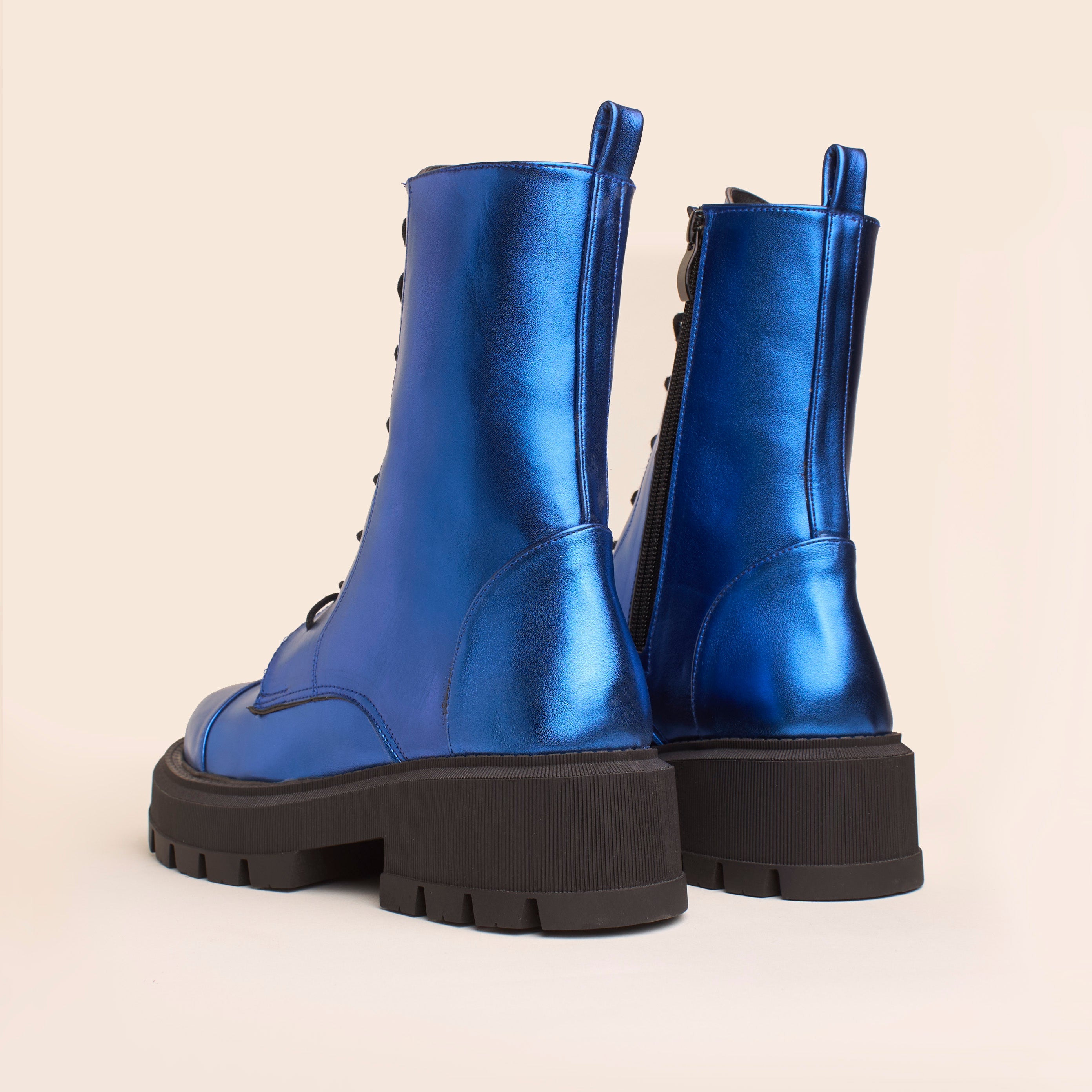 Nova Boots (Metallic) — handcrafted women's boots from Glamsy Egypt