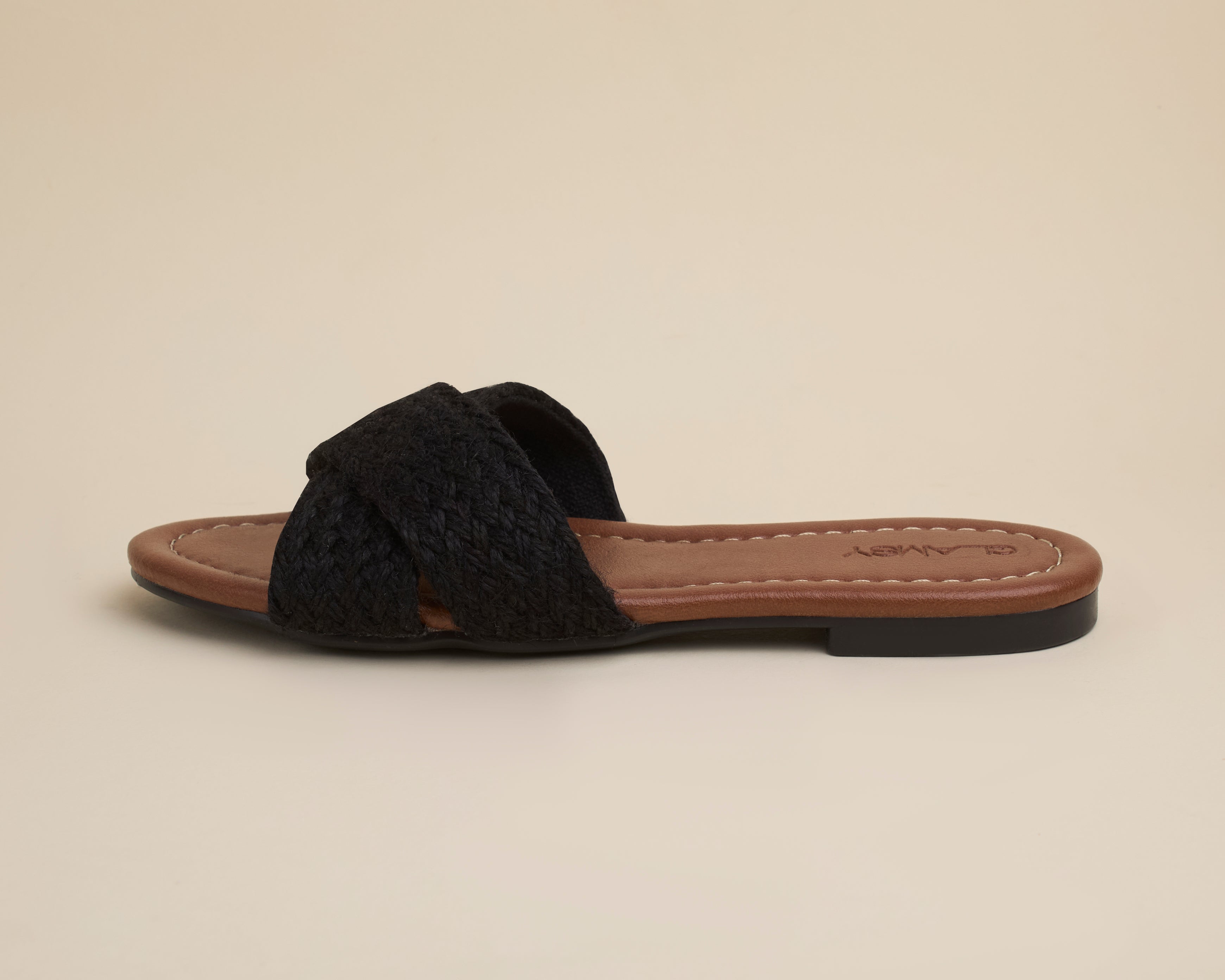Cjute Slippers (Black) — handcrafted women's slippers from Glamsy Egypt