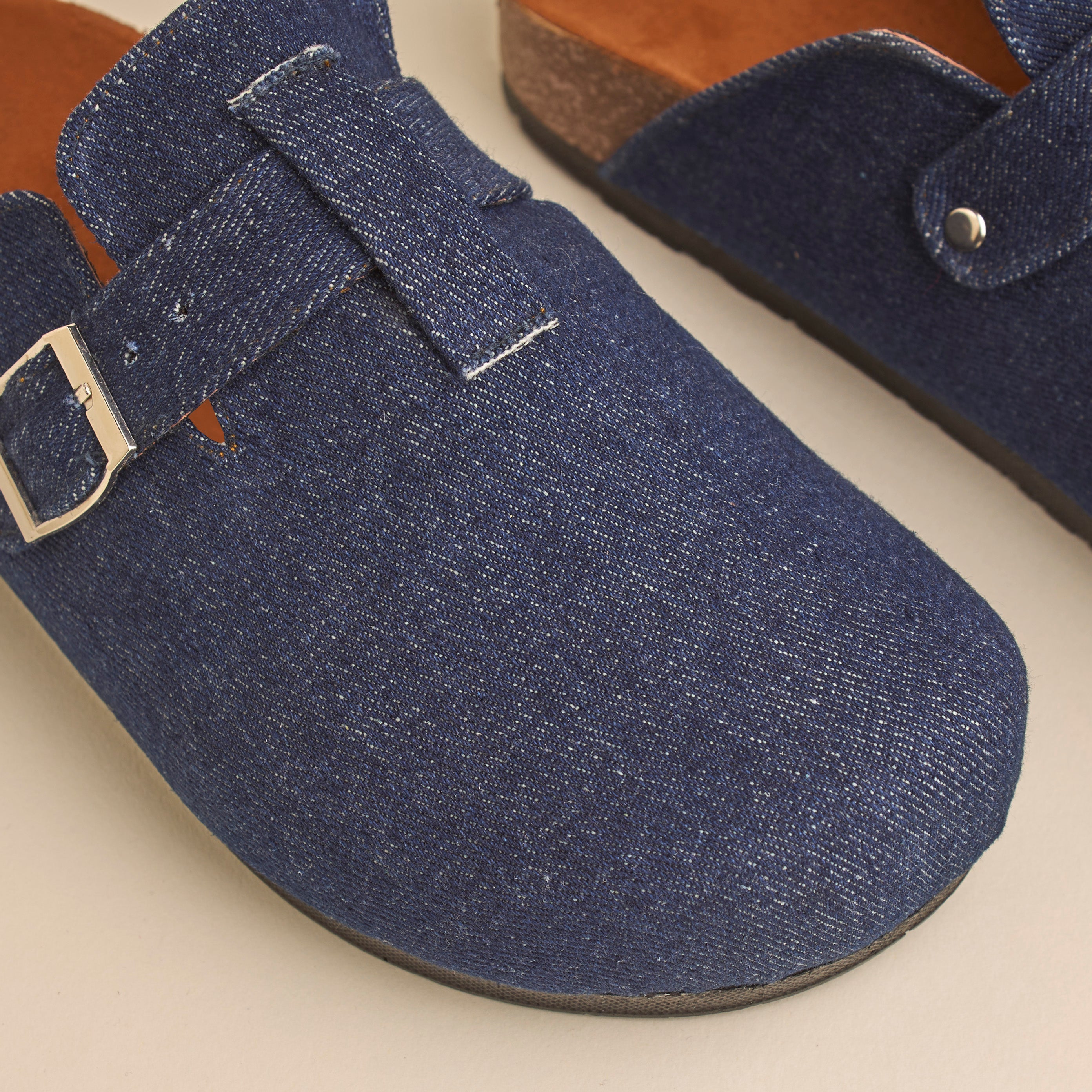 Glamy Clogs (Denim) — handcrafted women's clogs from Glamsy Egypt