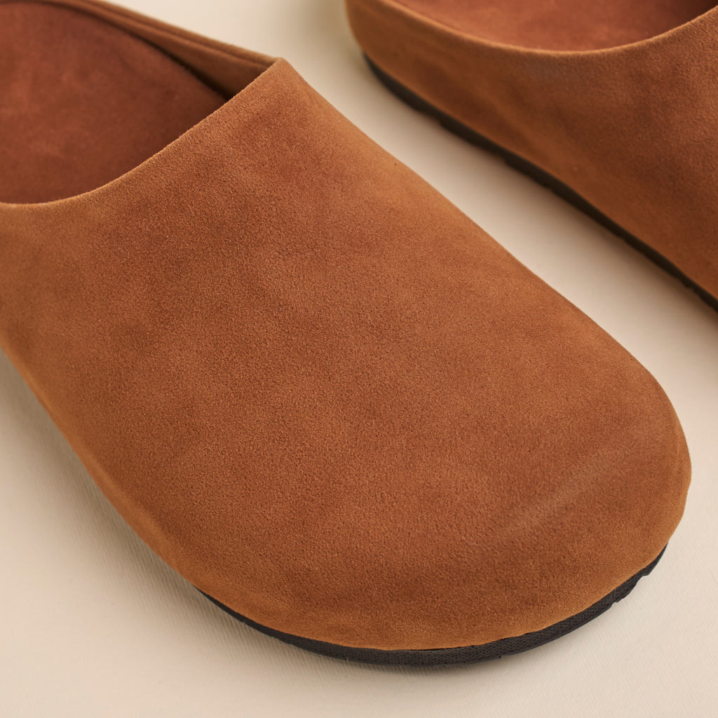 Minimal Clogs (Suede) — handcrafted women's clogs from Glamsy Egypt