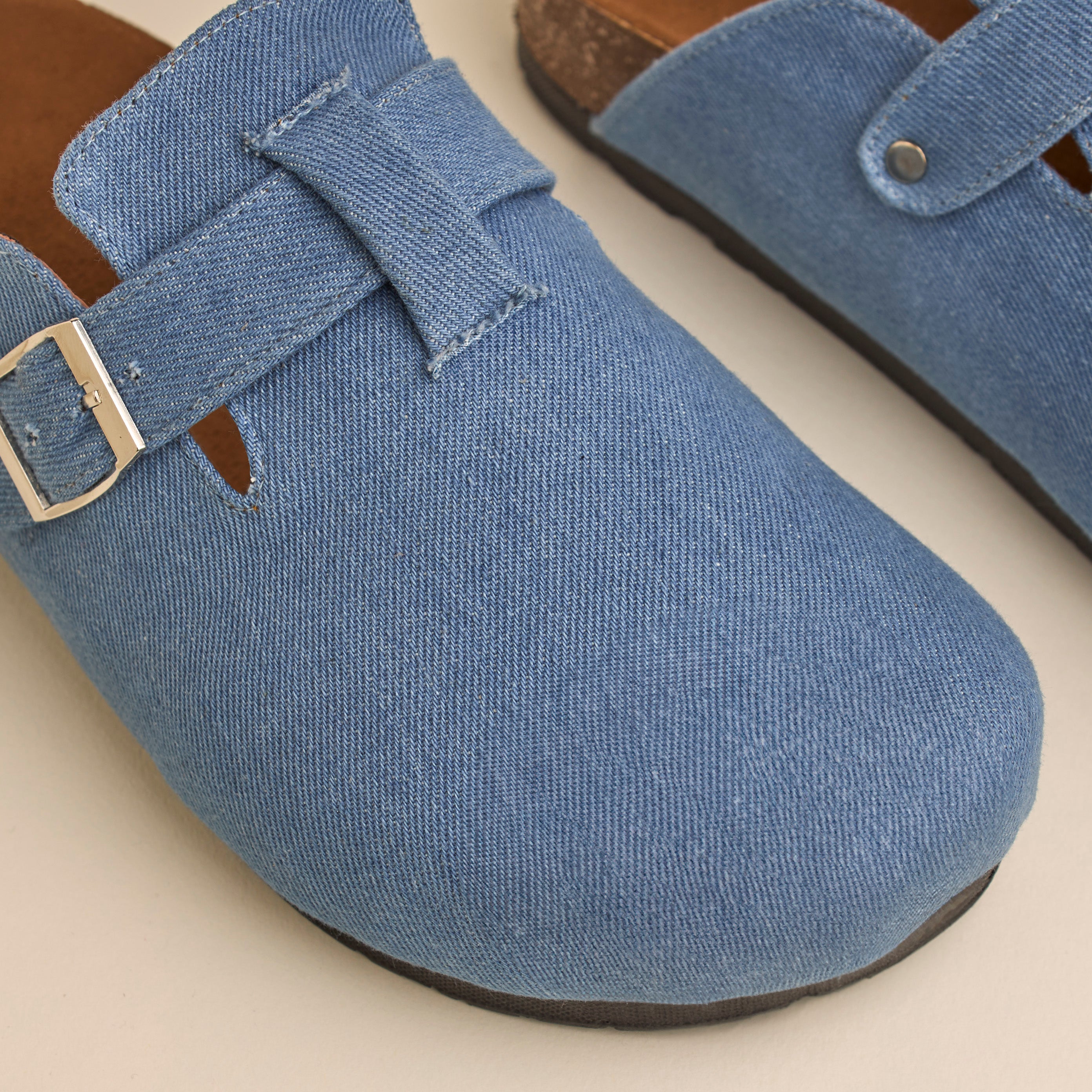 Glamy Clogs (Denim) — handcrafted women's clogs from Glamsy Egypt