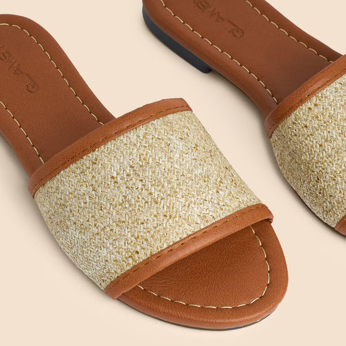 Alora Slippers — handcrafted women's slippers from Glamsy Egypt