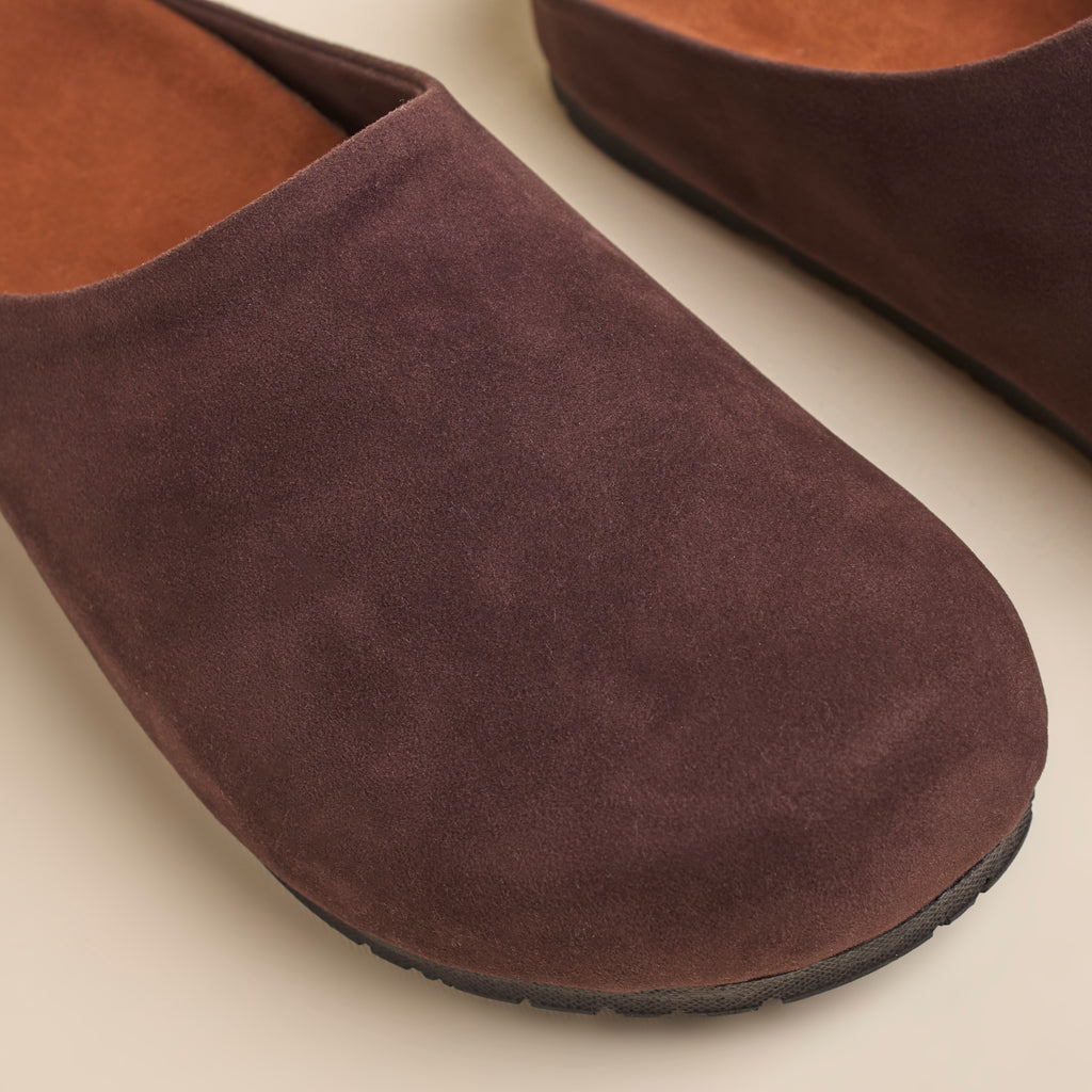 Minimal Clogs (Suede) — handcrafted women's clogs from Glamsy Egypt