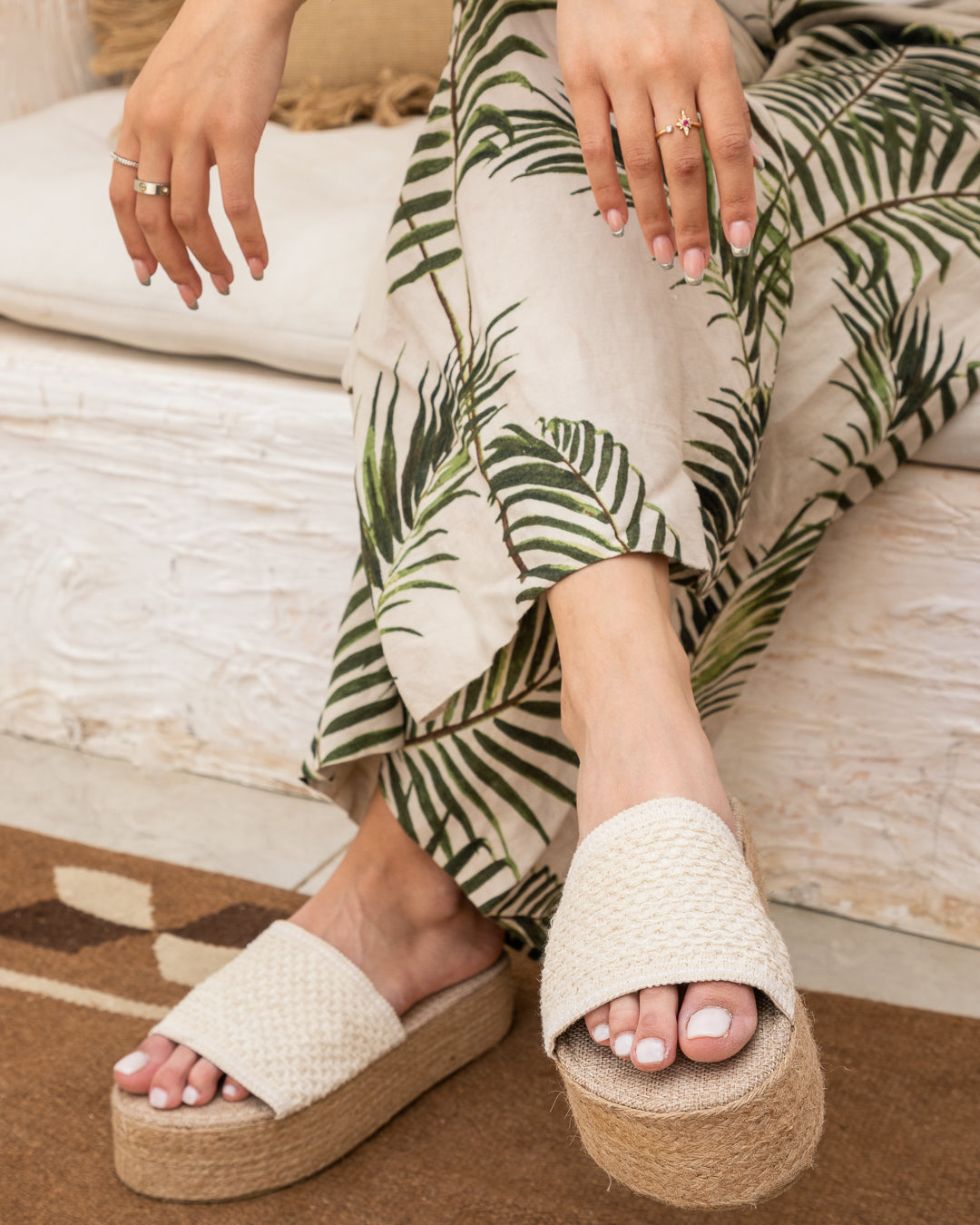 MAIA Slippers (Platform) — handcrafted women's slippers from Glamsy Egypt