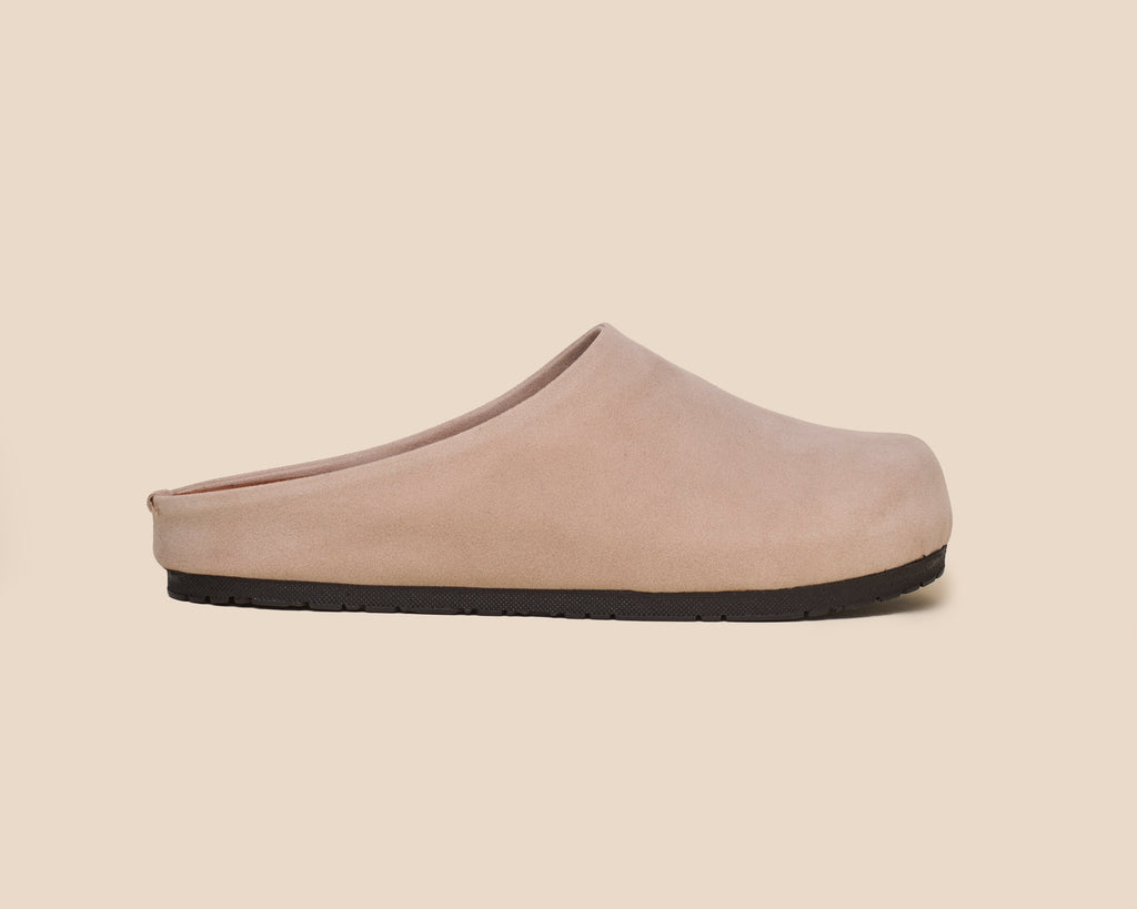 Minimal Clogs (Suede) — handcrafted women's clogs from Glamsy Egypt