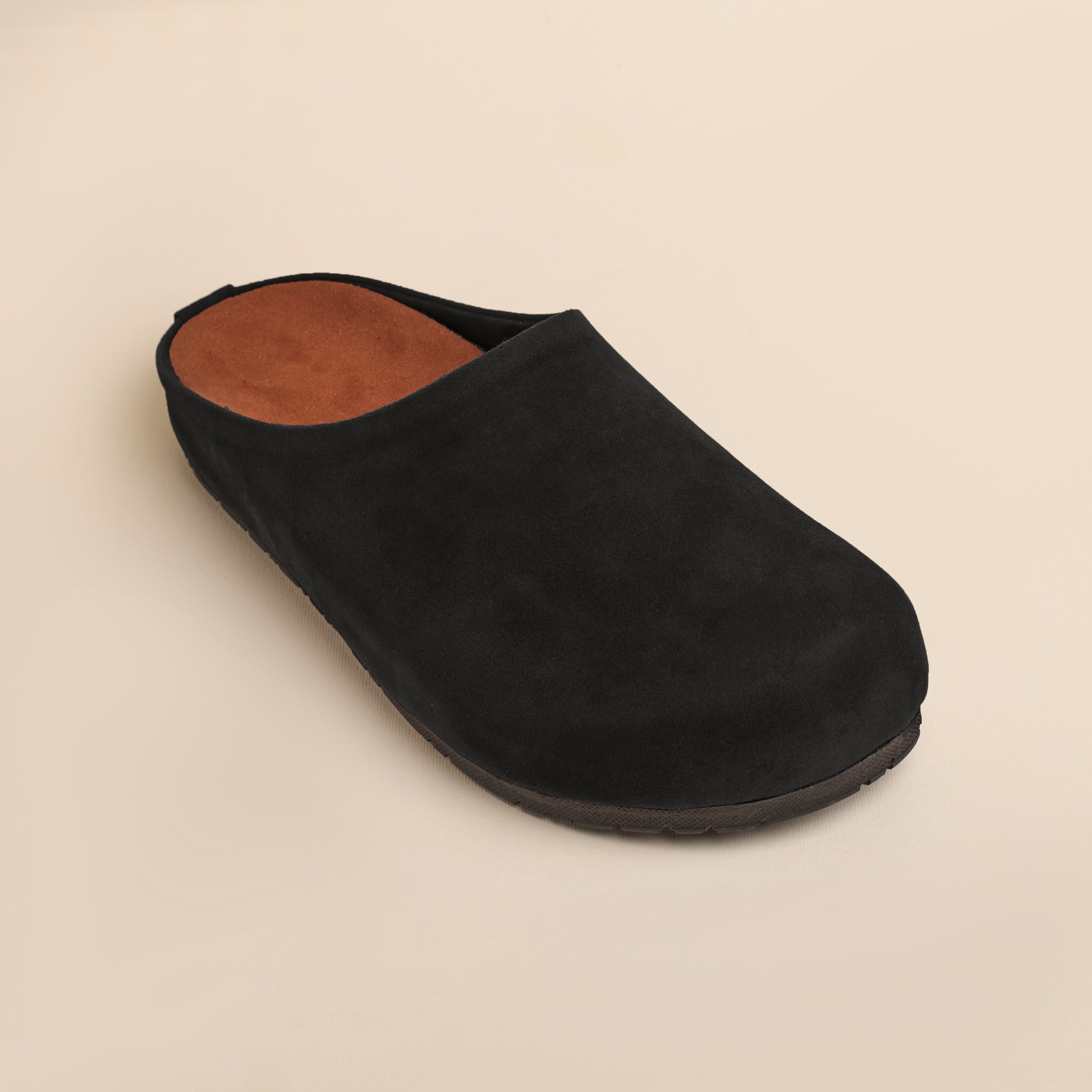 Minimal Clogs (Suede) — handcrafted women's clogs from Glamsy Egypt
