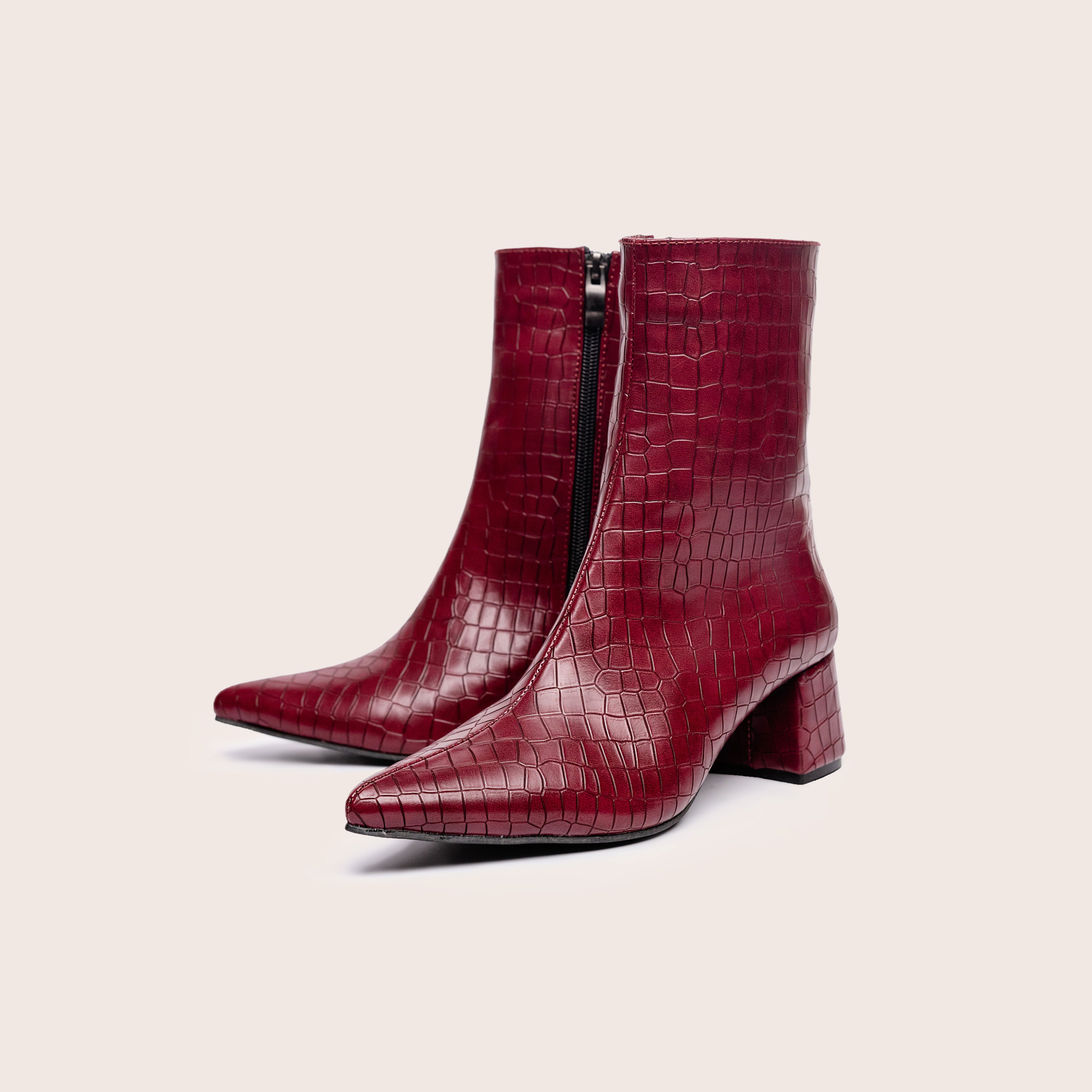 CÉLIA Croc Boots — handcrafted women's boots from Glamsy Egypt