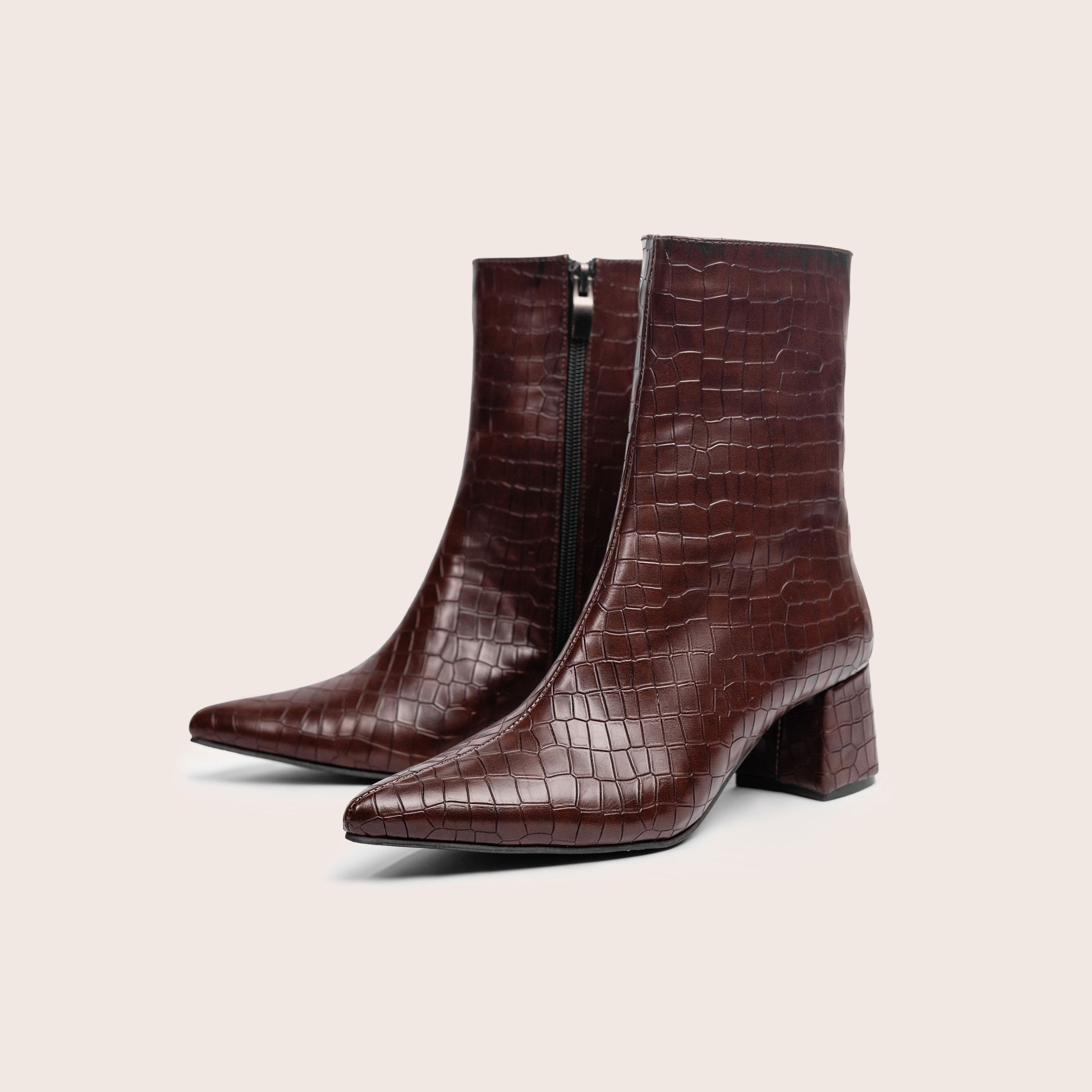 CÉLIA Croc Boots — handcrafted women's boots from Glamsy Egypt