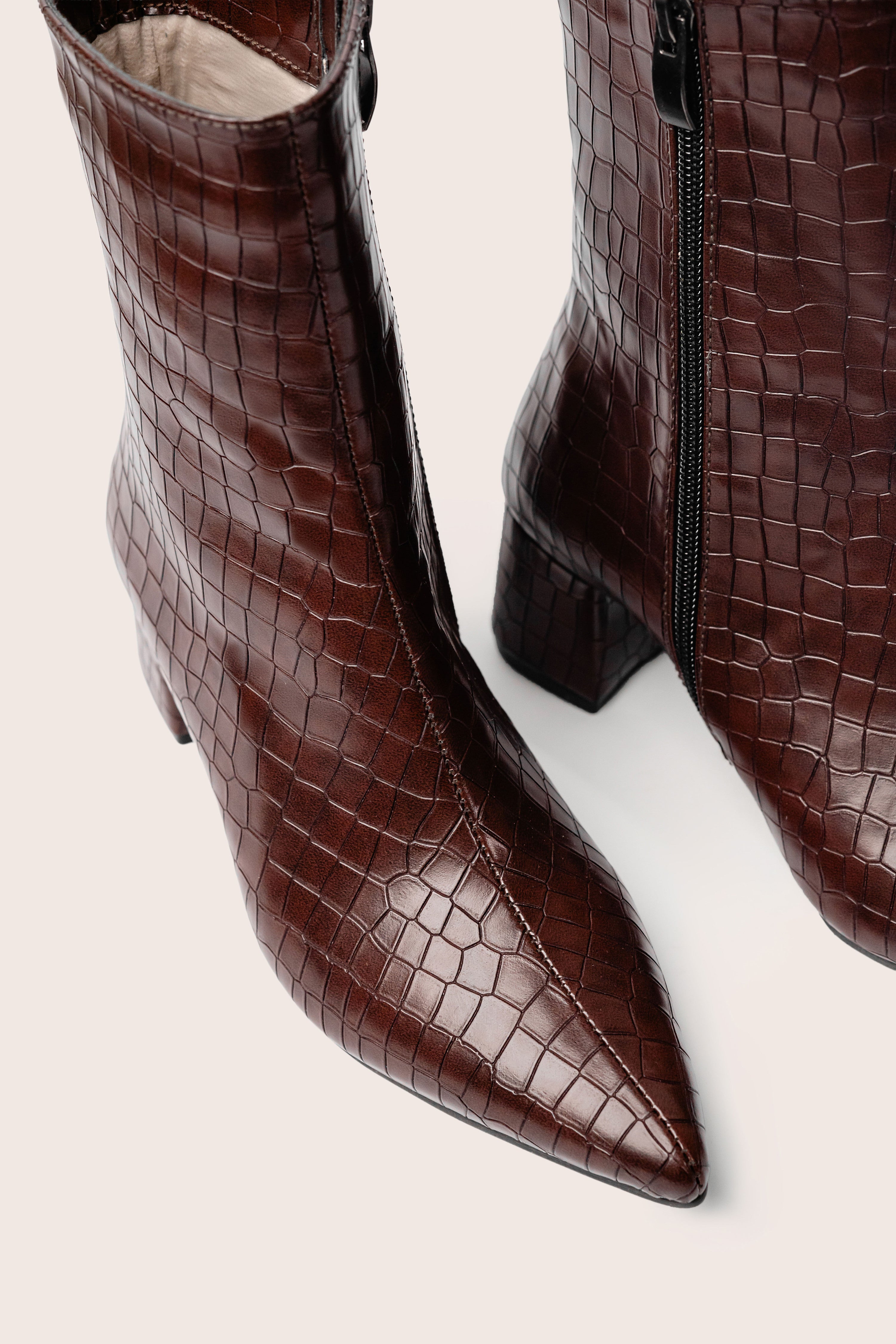 CÉLIA Croc Boots — handcrafted women's boots from Glamsy Egypt