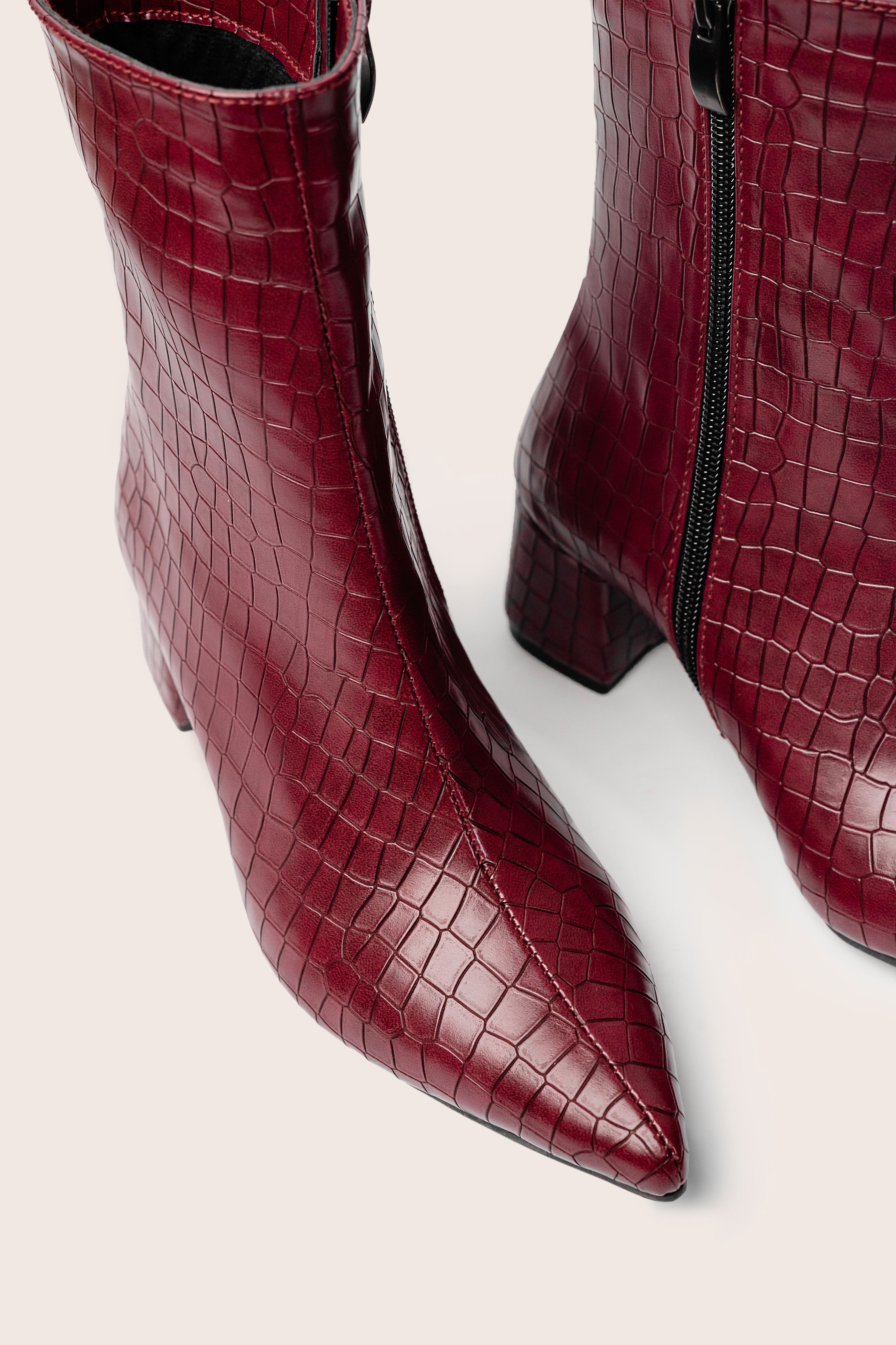 CÉLIA Croc Boots — handcrafted women's boots from Glamsy Egypt