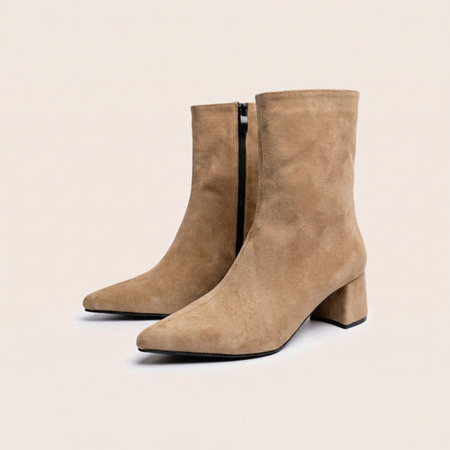 CÉLIA Boots (Suede) — handcrafted women's boots from Glamsy Egypt